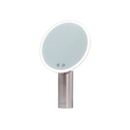 กระจกแต่งหน้าพร้อมไฟ LED แบบตั้งโต๊ะ YOOLE CRI95 สีซิลเวอร์ พิงก์_1